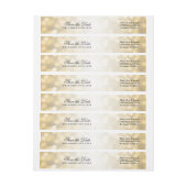 Bruiloft Bewaar de datum Gold Glitter Lights (Vel)