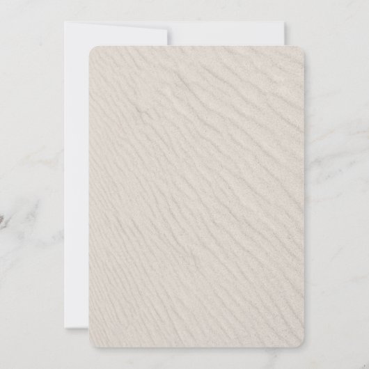 Bruiloft Bewaar de datum Kalender op Zand Kaart (Achterkant)