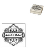 Bruiloft Bewaar de datum Lijst Custom Rubberstempel (Gestempeld)