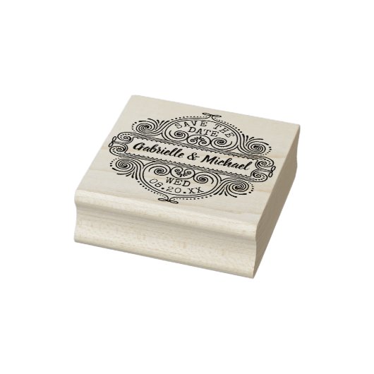 Bruiloft Bewaar de datum   Lijst Custom Rubberstempel (Stempel)