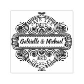 Bruiloft Bewaar de datum   Lijst Custom Zelfinktende Stempel (Design)