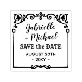 Bruiloft Bewaar de datum   Lijst Namen Zelfinktende Stempel (Design)