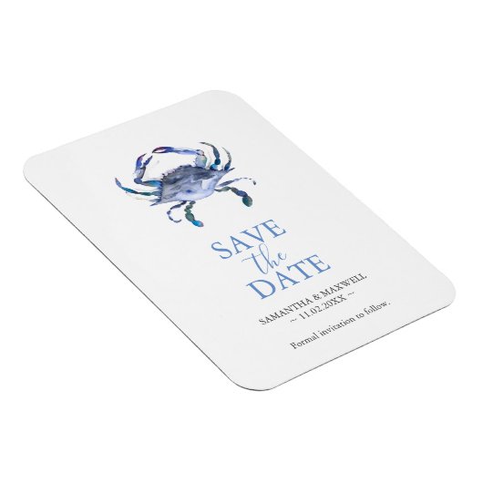 Bruiloft Bewaar de datum Magneten Krab (Rechterzijde)