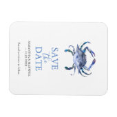 Bruiloft Bewaar de datum Magneten Krab (Horizontaal)