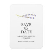 Bruiloft Bewaar de datum Magneten Lavendel (Verticaal)