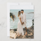 Bruiloft Bewaar de datum met foto Kaart (Achterkant)