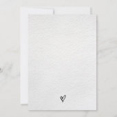 Bruiloft Bewaar de datum Modern Minimalisme Classi Kaart (Achterkant)