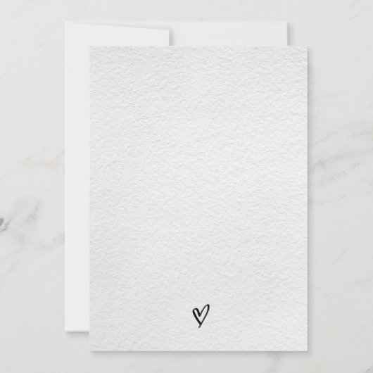 Bruiloft Bewaar de datum Modern Minimalisme Classi Kaart (Achterkant)