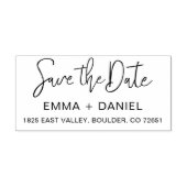 Bruiloft Bewaar de datum Retouradres Zelfinktende Stempel (Design)