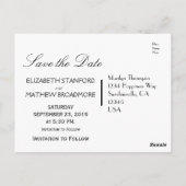 Bruiloft Bewaar de datum | Sterrennacht Moon Briefkaart (Achterkant)