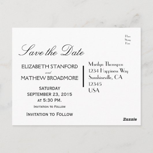 Bruiloft Bewaar de datum | Sterrennacht Moon Briefkaart (Achterkant)