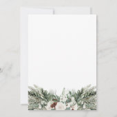 Bruiloft Bewaar de datum Winter  Classic minim Kaart (Achterkant)