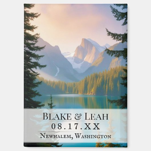 bruiloft Bewaar de datummagneet Magneet (Voorkant)