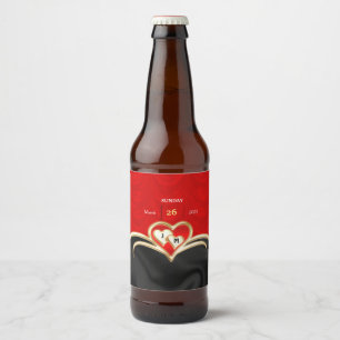 bruiloft bier etiket