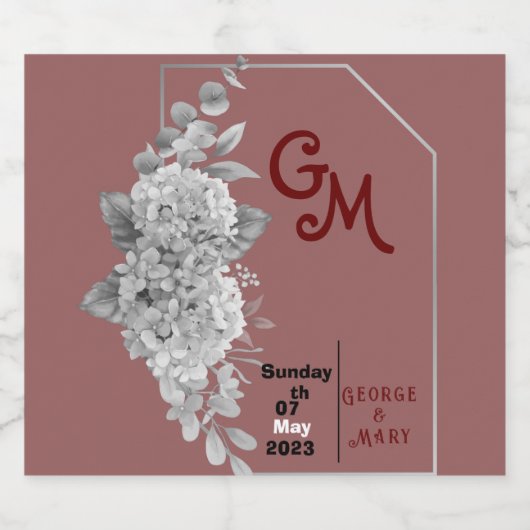 bruiloft bier etiket (Enkel label)