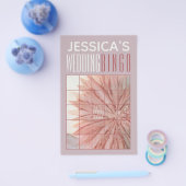 Bruiloft BINGO Mooie roze en lavendel tinten Flyer (Enkel)