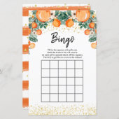 Bruiloft Bingo Spellen van Orange main squeeze (Voorkant / Achterkant)