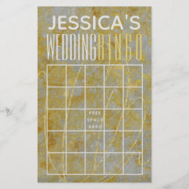 Bruiloft BINGO Zilveren Voering Flyer