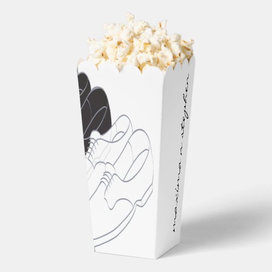 Bruiloft BL N WT Schoenen Lining Favor Boxes Bedankdoosjes (Popped)