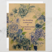 Bruiloft blauw (Voorkant / Achterkant)