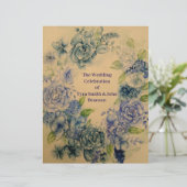 Bruiloft blauw (Staand voorkant)