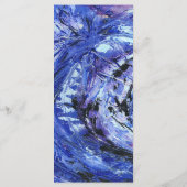 Bruiloft blauw menu (Achterkant)