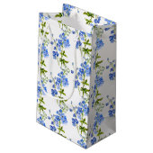 Bruiloft blauwe delphinium kunst patroon klein cadeauzakje (Achterkant Gekanteld)