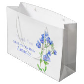 Bruiloft blauwe moeder van de bruid gunst geschenk groot cadeauzakje (Achterkant Gekanteld)