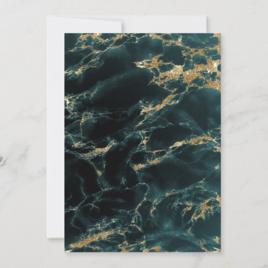 BRUILOFT | Blauwgroen Sapphire Waterverf BarefootB (Achterkant)