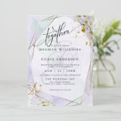 BRUILOFT | Bleek Lila Seafoam Green Gold Jaspé (Staand voorkant)