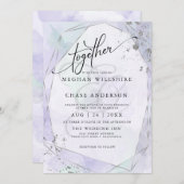 BRUILOFT | Bleek Lila Seafoam Green Silver Jaspé (Voorkant / Achterkant)