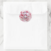 Bruiloft Bloem Envelop Afdichtingen Ronde Sticker (Tas)