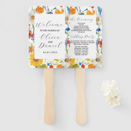 Bruiloft Bloem Hand Fan Zomer Bloemen Programma Handwaaier