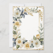 Bruiloft Bloem romantisch Kaart (Voorkant)