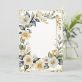 Bruiloft Bloem romantisch Kaart (Staand voorkant)