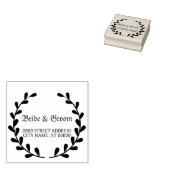 Bruiloft Bloemen Decoratie Elegant Rubberstempel (Gestempeld)