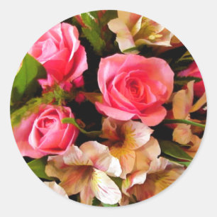 Bruiloft Bloemen Envelop Seal Stickers