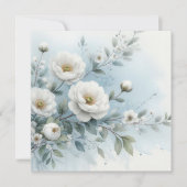 Bruiloft Bloemen Kaart (Voorkant)