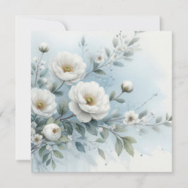 Bruiloft Bloemen Kaart