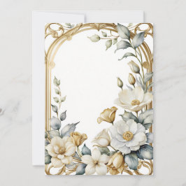 Bruiloft Bloemen lijst Kaart