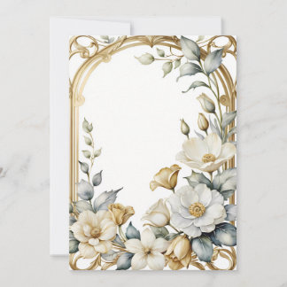 Bruiloft Bloemen lijst Kaart