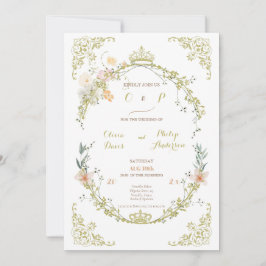 Bruiloft  Bloemen Ornament door Owen Classic Kaart