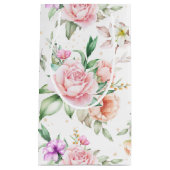 Bruiloft Bloemen Print Gift Bag Klein Cadeauzakje (Voorkant)