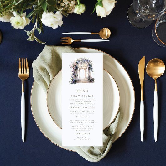 Bruiloft Bloemenboog Menu