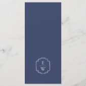 Bruiloft Bloemenboog Menu (Achterkant)