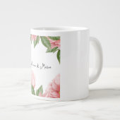 Bruiloft bloemenuitnodiging grote koffiekop (Voorkant rechts)