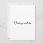 Bruiloft bloemenuitnodiging kaart (Achterkant)