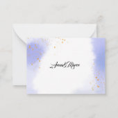 Bruiloft bloemenuitnodiging notitiekaartje (Achterkant)