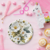 bruiloft bloemmotief Papieren Borden Papieren Bordje (Feest)