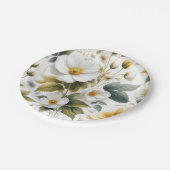 bruiloft bloemmotief Papieren Borden Papieren Bordje (Gekanteld)